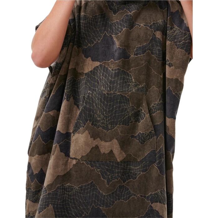 2024 Rip Curl Mens Combo Hooded Towel 00HMTO - Black / Olive